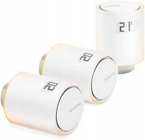Netatmo NBU-NAV-EU Smart-Heizkörperthermostat-Aufsatz, 3 Stück
