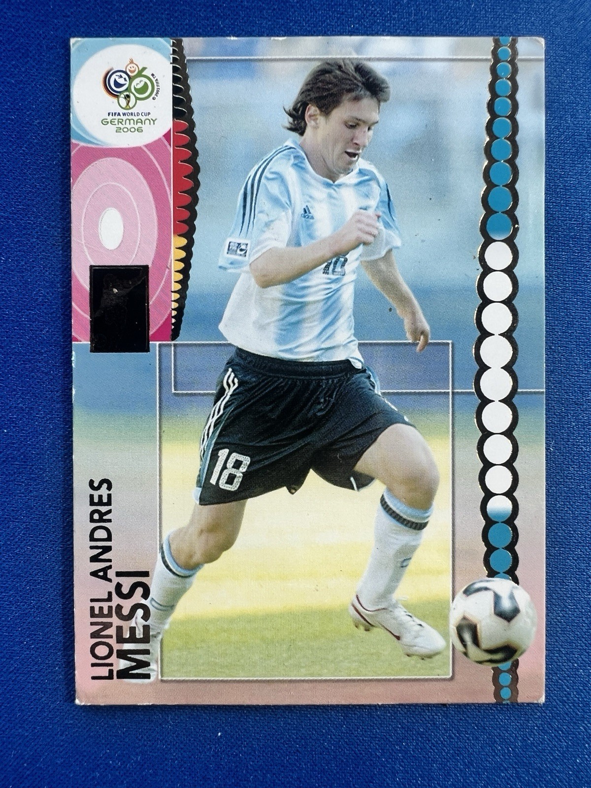 2006 Panini World Cup Germany Argentina Lionel Messi Card 47