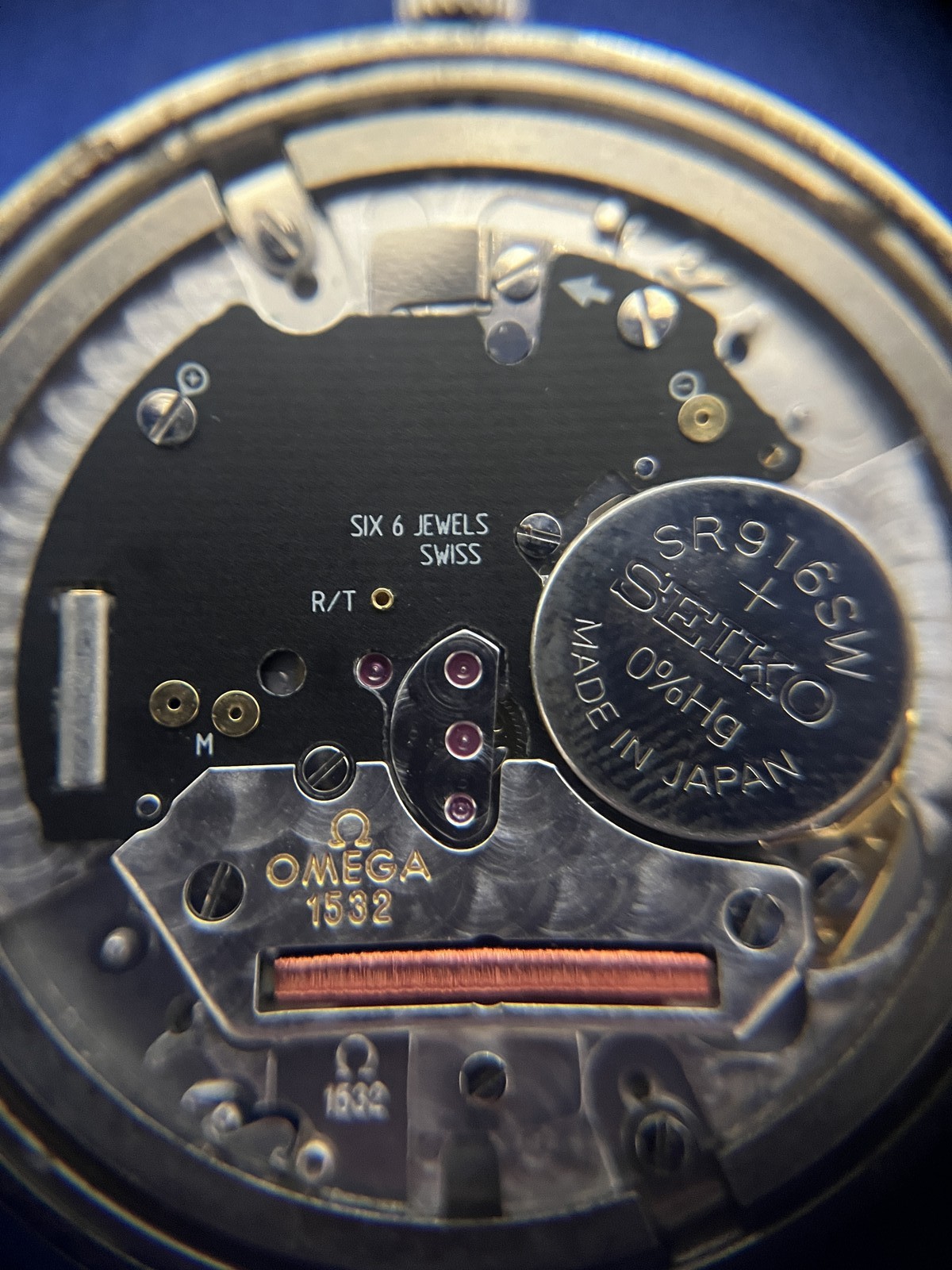 [Near MINT] OMEGA De Ville Cal.1532 Silver Dial Date Quartz Men's Watch