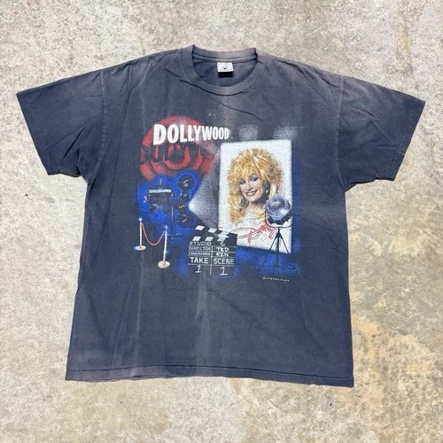 Dolly Parton Dollywood Shirt 90s Country Music Graph 1990s vintage concert t-shirt, vintage, size XL, single stitch, B+ condition