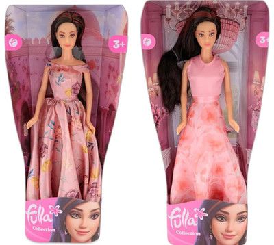Fulla Doll Arabic Islamic Gown Casual Party Dress Set Of 2 Dolls Brand New