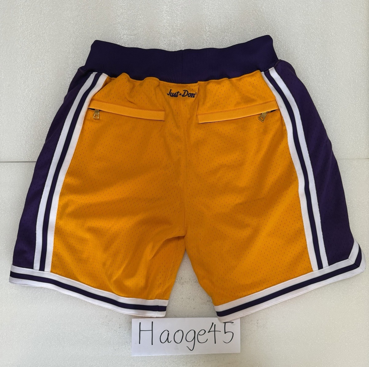 Just Don x Mitchell & Ness NBA Los Angeles Lakers Shorts Yellow