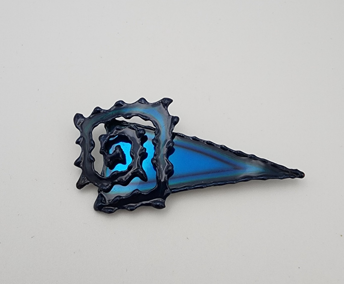 Vtg David Wright Brooch Square Infinity Swirl Spi… - image 1