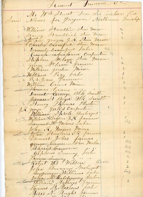 Antique 1800s Lemont Furnace Jurymen List North Union Township Pennsylvania PA