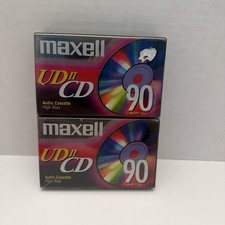 Maxell UDII CD90 2 Pack High Bias Type II Cassette Tapes NEW  Sealed Blank EXC