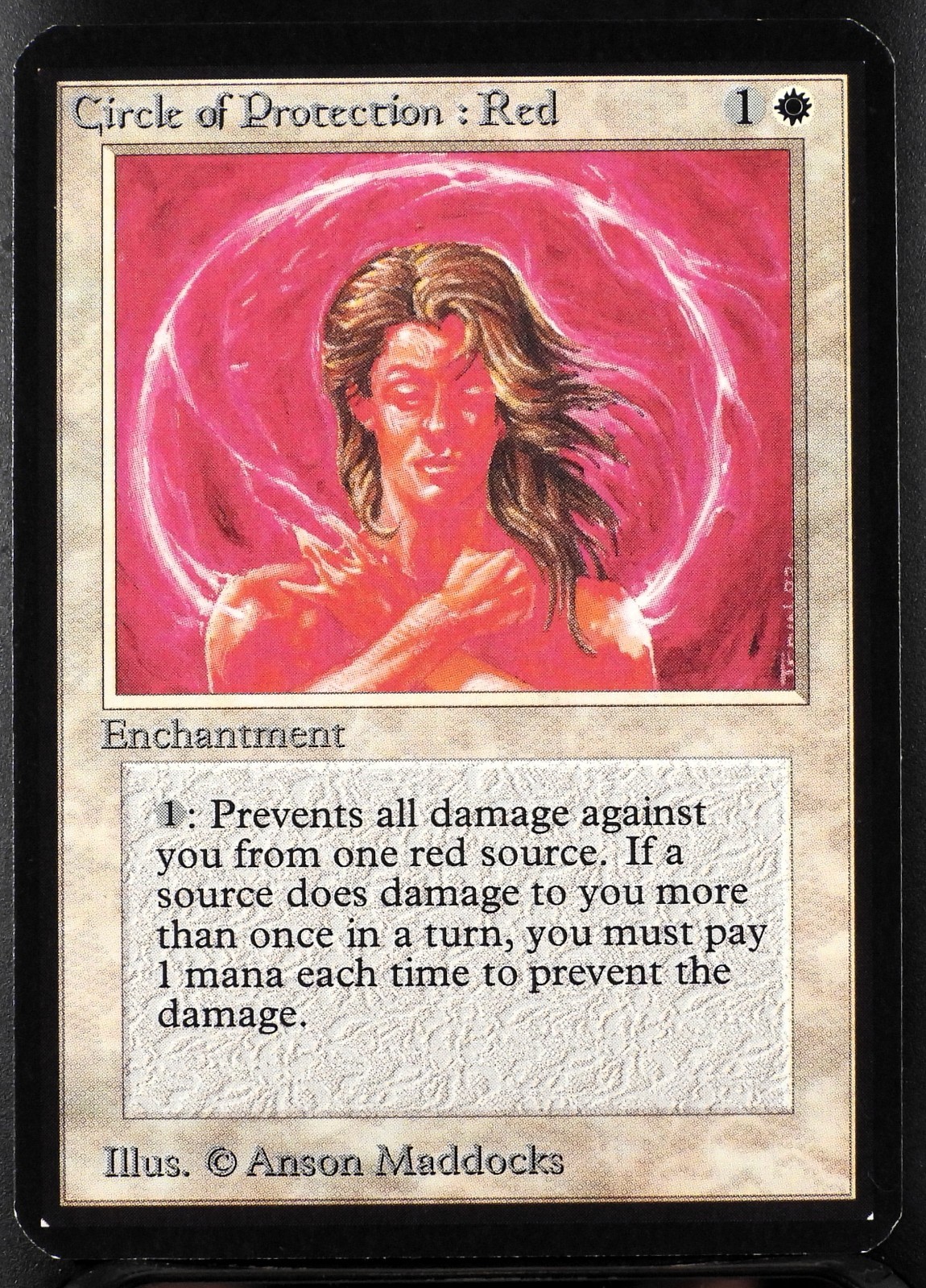 MTG Circle Of Protection: Red Alpha 1993 Magic Card
