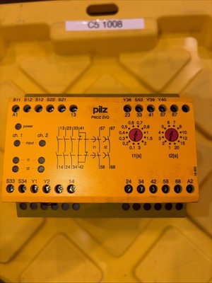 Pilz PNOZ 2VQ 24VDC 3N/O 1N/C 2N/O Safety Relay ID: 774013 