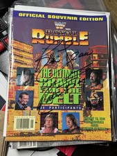Ric Flair Signed WWF Royal Rumble 1992 Program JSA Witness WWE WCW Nature Boy In