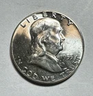 1955 franklin half dollar CHBU