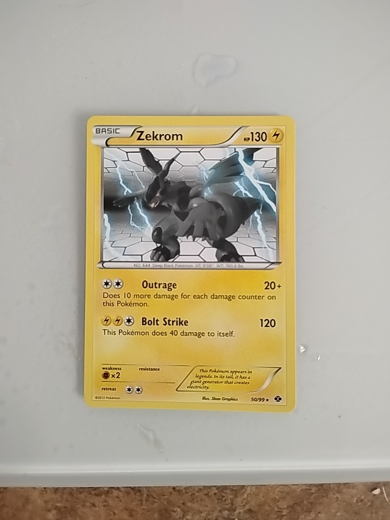 Pokemon TCG Zekrom B&W Next Destinies 50/99 Regular Rare LP