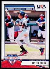 2019 Panini Stars & Stripes USA Baseball Justin Colon 56