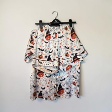 Halloween Print Satin Pyjama Set – Size M