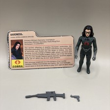 Reaction G.I. Joe Super 7 Baroness  Cartoon  V2 3.75 Cobra Action Figure