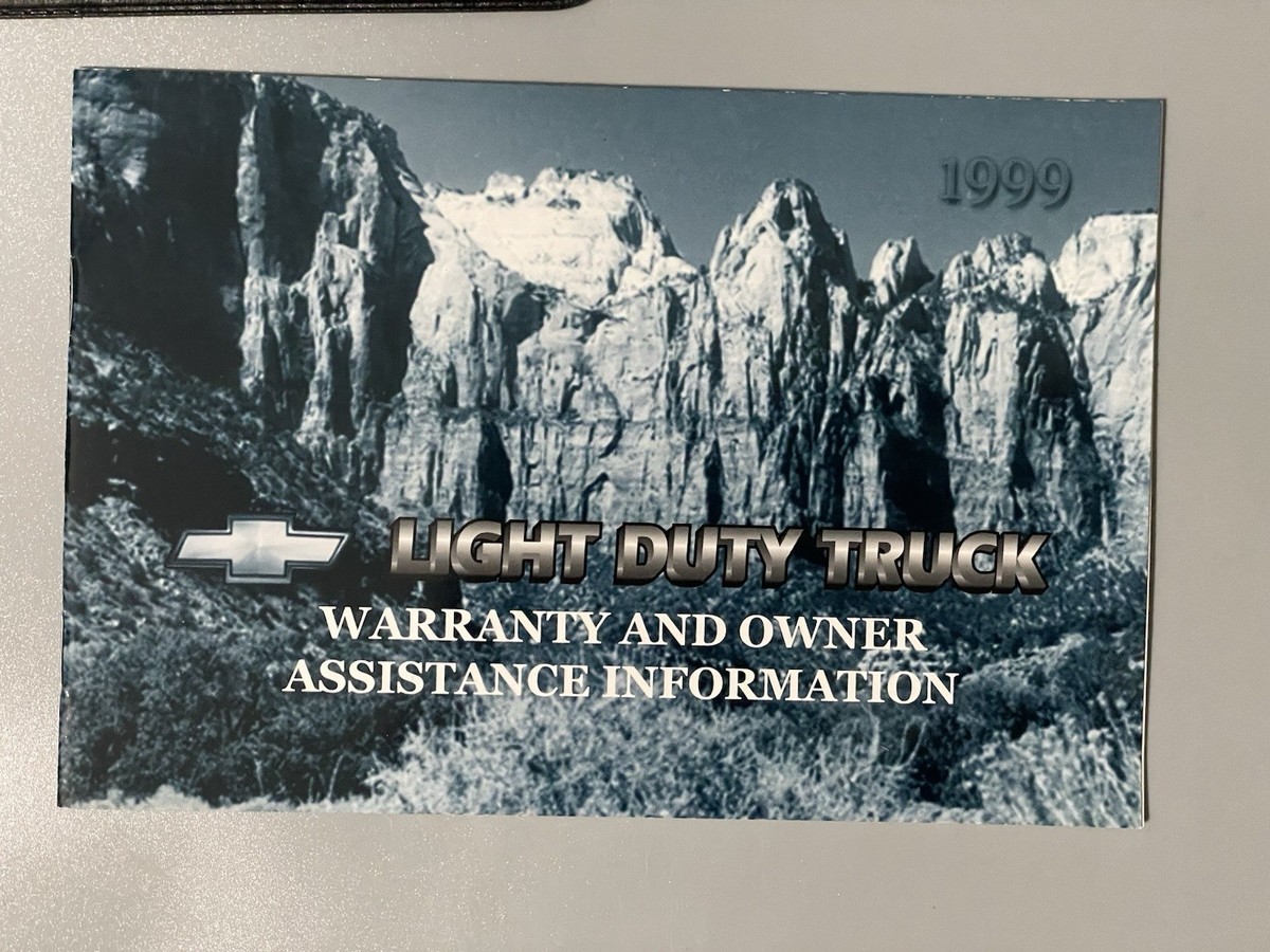 1999 Chevrolet Tahoe / Suburban Owners Manual & Warranty