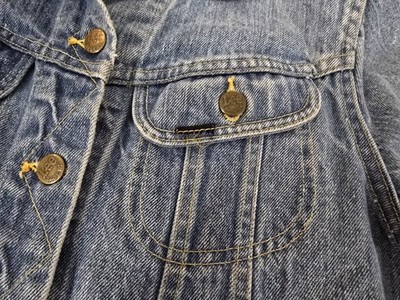 Vintage 70s Lee 101-J Riders Blue Denim Trucker Jacket USA Made