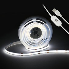 Led Strip Lights 5V USB 6.56ft/2m 640 LEDs Touch stepless 6.56FT/6500K