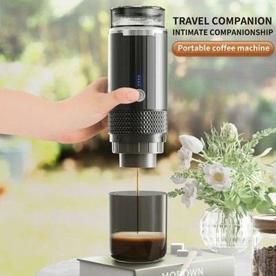 Portable Electric Coffee Maker Grind & Brew for Ground Coffee K Cup Pods