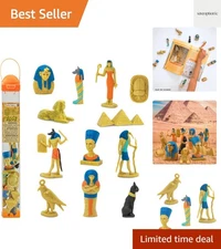 Ancient Egypt TOOB - 12 Mini Figurines: Nefertiti, Bastet, King Tut, Isis, Am...