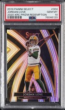 2019 PANINI SELECT 2020 XRC PRIZM REDEMPTION #304 JORDAN LOVE PSA 10