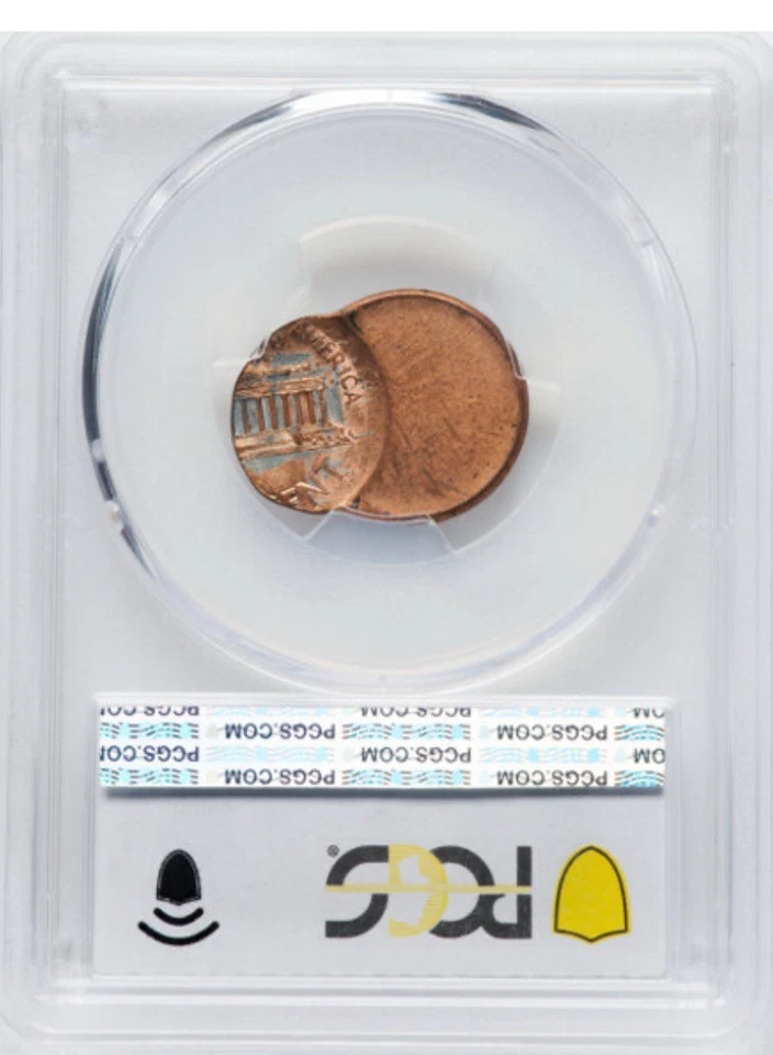 1993-D LINCOLN CENT PENNY 1c MINT ERROR STRUCK OFF CENTER PCGS MS63RD - Image 2 of 2