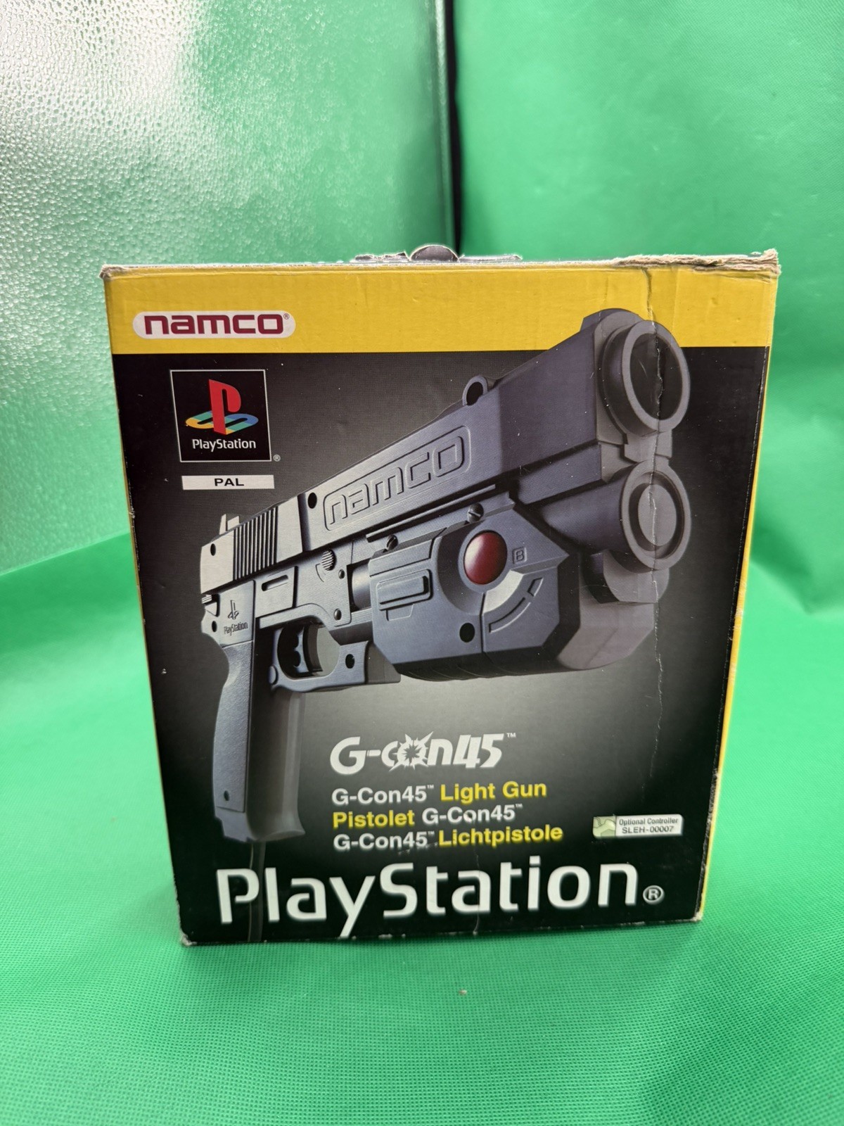 Pistola de luz Namco G-Con 45 PS1 - PAL completa en caja - compatible con Time Crisis