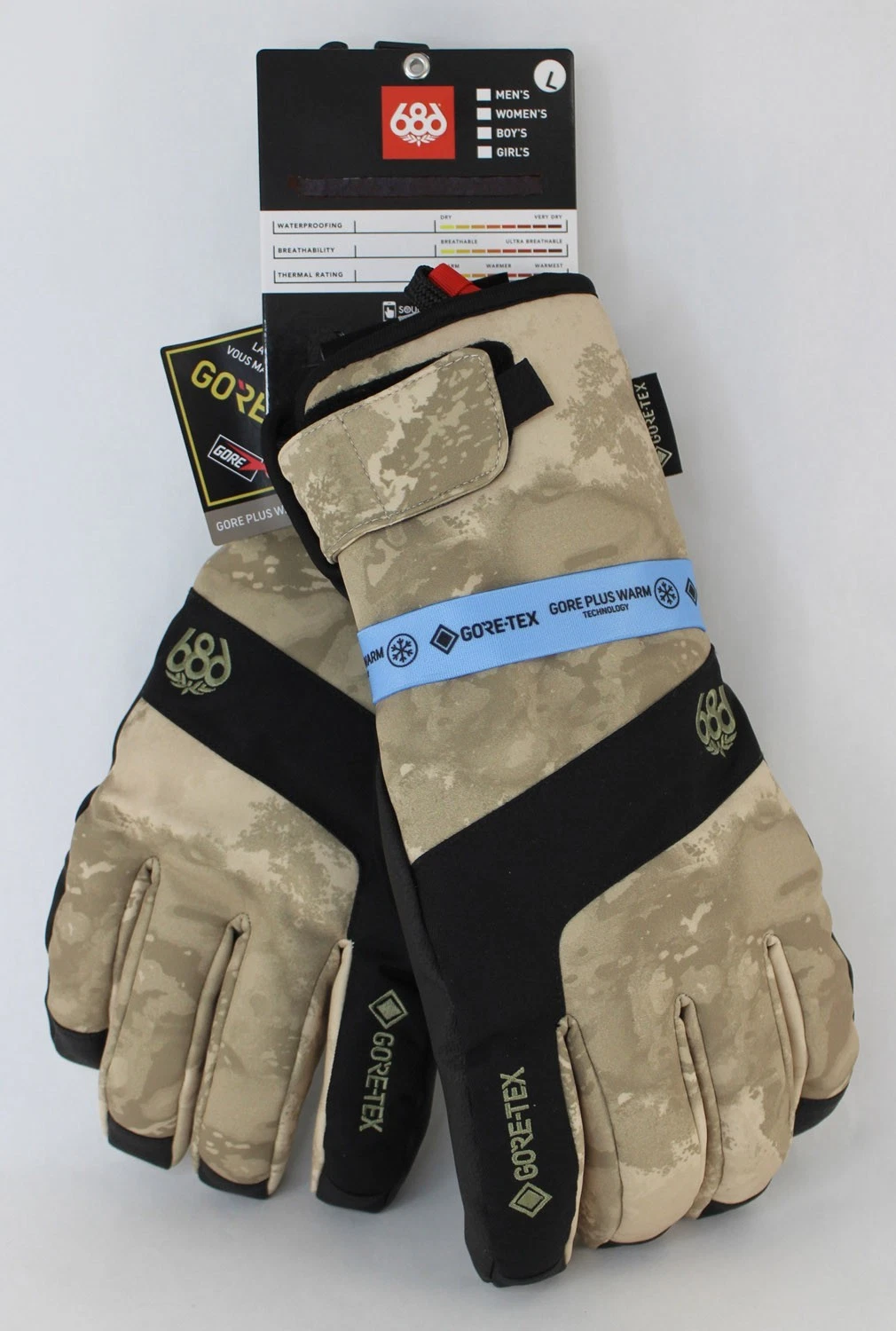 686 Gore-tex Linear Under Cuff Snow Gloves, Men's Large Limestone Camo Print New
Opens in a new wind