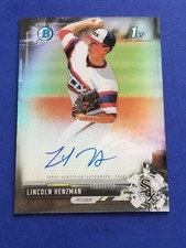 Lincoln Henzman - 2017 Bowman Draft Black Refractor Auto #17/75