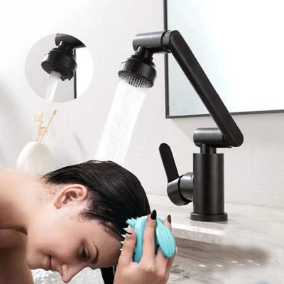 Universal Rotating Dual-Mode Faucet   Hot & Cold Kitchen or Bathroom Sink Faucet