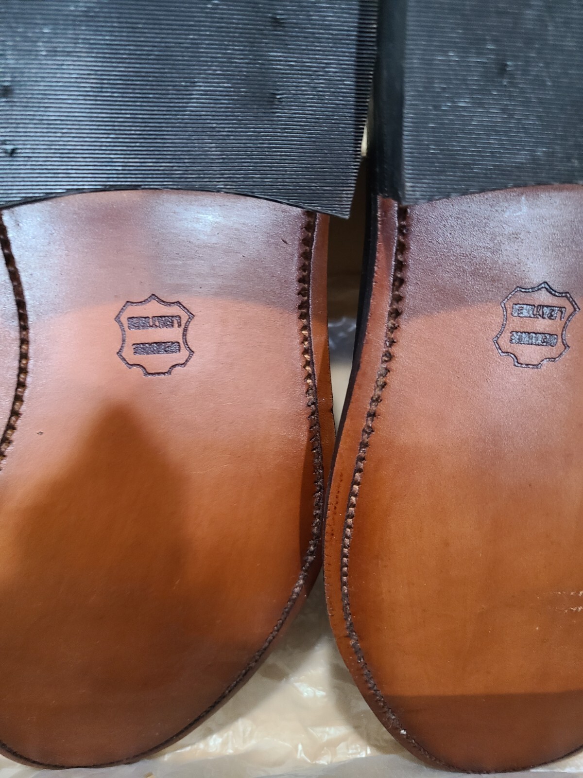 Executive Imperial By B.A. Mason Vintage Wingtip Black  Men Dress Shoes SZ 10.5