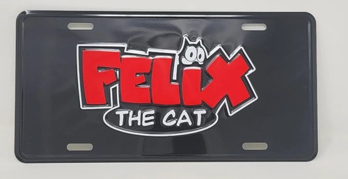 Felix the Cat, car License Plate, Aluminum, Black cat - Picture 2 of 5