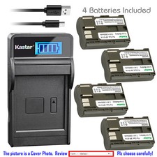 Kastar Battery LCD Charger for Canon BP-511 BP-511A EOS 40D EOS 50D EOS D30