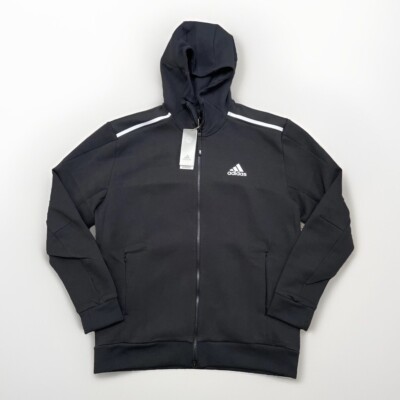 Adidas Z.N.E. Full Zip Track Hoodie Jacket Black GT9780 Mens Adidas Z.N.E. Full Zip Track Hoodie Jacket Black GT9780 Mens