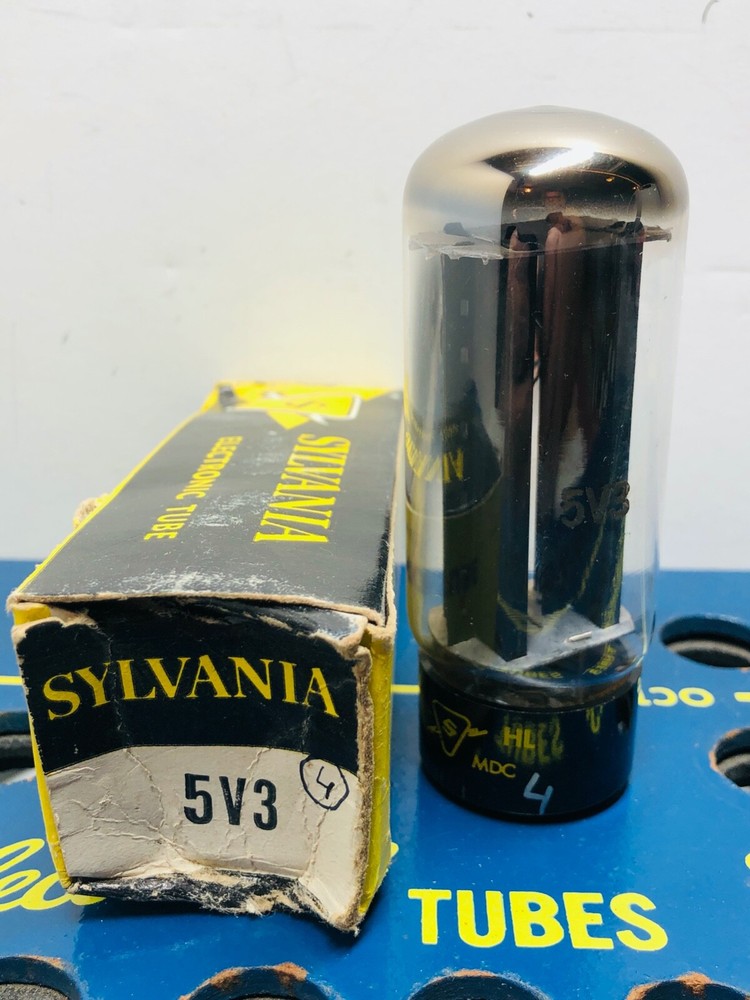 Sylvania 5V3A NOS NIB Tested Good Balanced Tube Sylvania 5V3A NOS NIB Tested Good Balanced Tube