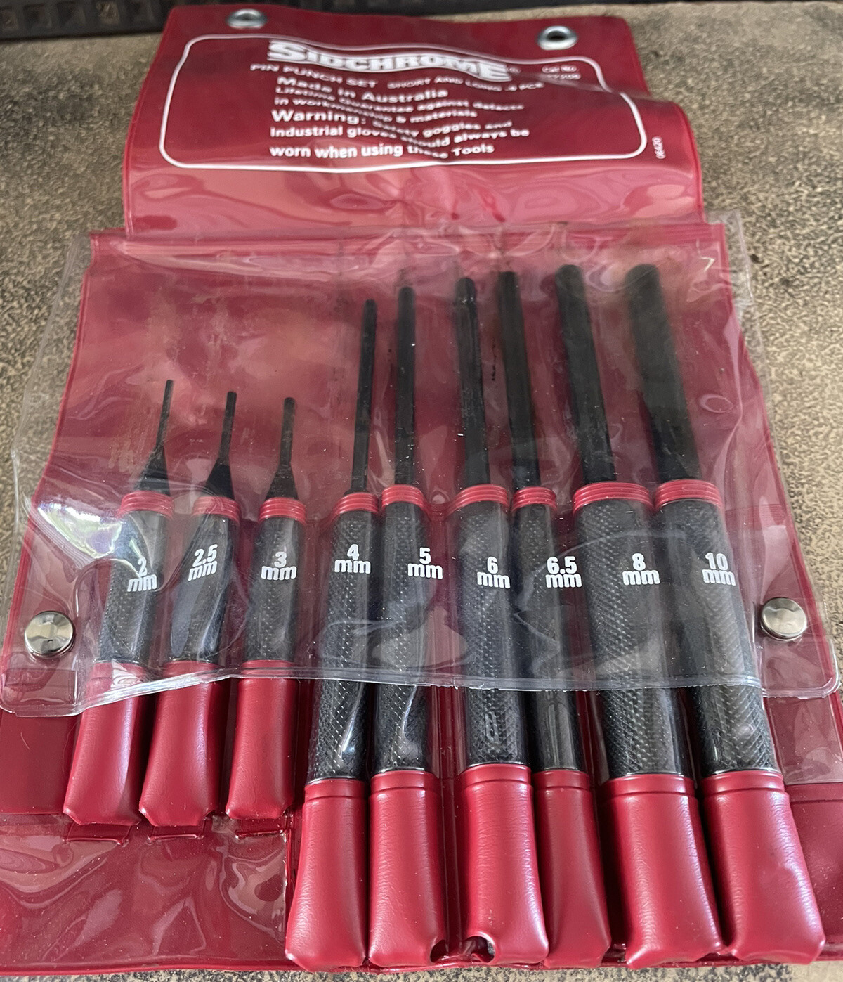 SIDCHROME 9 Piece PIN PUNCH SET SCMT27209 210mm MADE IN AUSTRALIA eBay