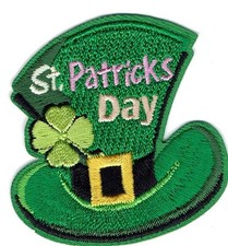 Girl Boy Cub ST. PATRICK'S DAY HAT Fun Patches Crests Badges SCOUTS GUIDE party