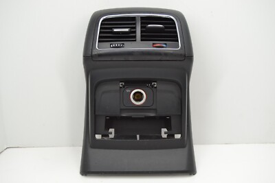    10-16 AUDI A4/A5 Rear Center Console Air Trim Vent Cover 12V OEM BlackC1B6