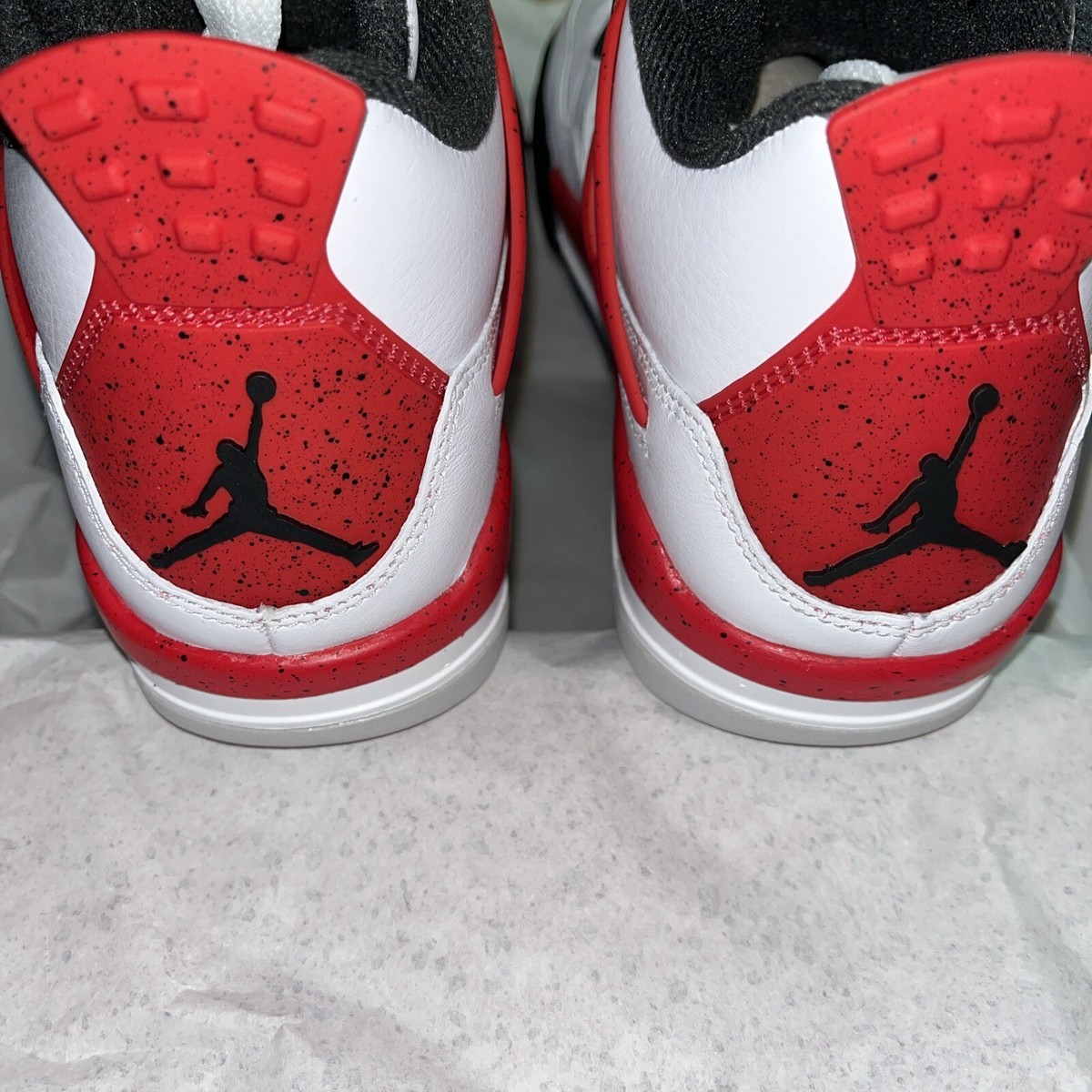 シューズ(女性用) Nike Air Jordan 4 Retro \"Red Cement\" Nike Air Jordan 4 Retro Red Cement 408452-161 GS Size 7Y