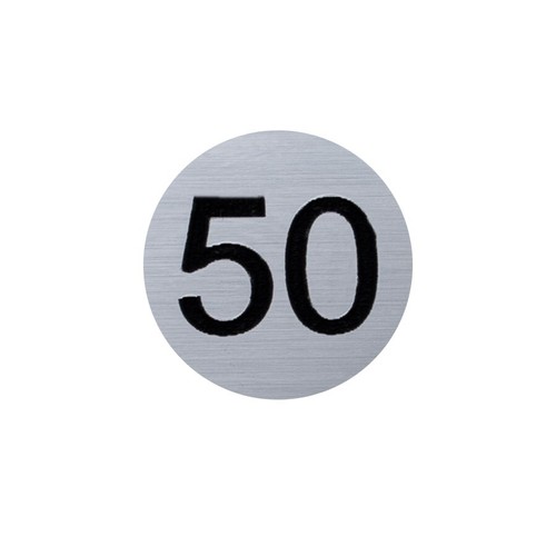 Self Adhesive Table Numbers Restaurant Bar Hotel Business 35mm Silver Circle One - Picture 5 of 17