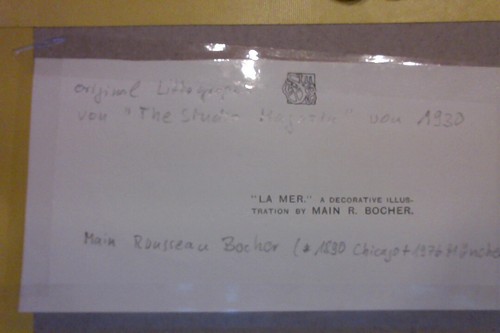 1913 Main Rousseau Bocher Mode Designer Societé des artistes décorateurs La Mer - Picture 2 of 6