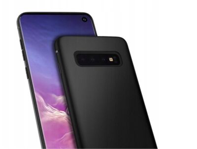 Für Samsung Galaxy S10 - Cover MATT TPU Tasche Hülle Case Handy Etui SCHWARZ 