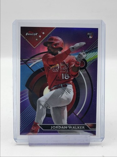 JORDAN WALKER 2023 TOPPS FINEST ROOKIE PURPLE REFRACTOR RC /250 Q2491
