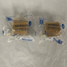 Dynarex #3172 Sensi-Wrap Self-Adherent Bandage, Tan, 2" x 5yd - lot of 2 rolls