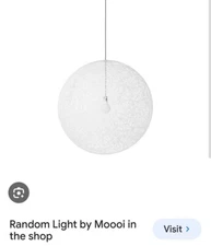 2022 Random Light Large Pendant Lamp in White by Bertjan Pot For moooi