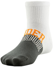 Under Armour Essential Quarter Gray, Single Pack Socks Youth Size 13.5 -4.5