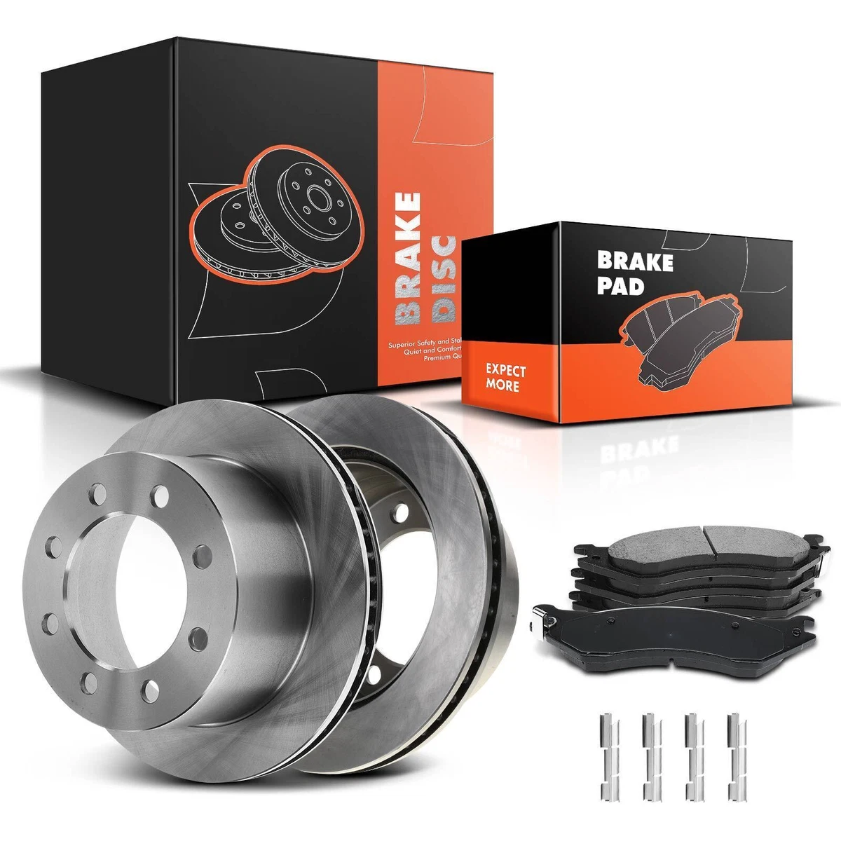 Rear Disc Brake Rotor Ceramic Brake Pads for Dodge Ram 2500 Ram