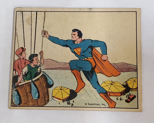 1940 Gum Inc Superman #25 Trapped In The Air — Raw
