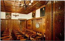 University of Pittsburgh Pennsylvania Yugoslav Room Vintage Chrome Postcard A70