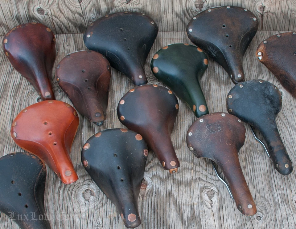 Sillín de cuero Brooks RoadBike de colección B17 B15 TeamPro Raleigh Tour asiento de bicicleta Foto 3 de 4