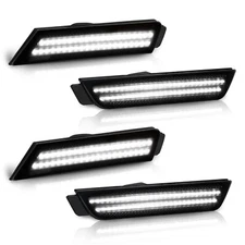 4pcs white Fender smoked Side Marker Light For Chevy Camaro 2010-2015