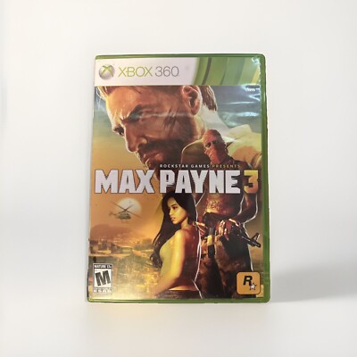 Rockstar: Max Payne 3 (Microsoft Xbox 360, 2012) CIB, 2-Disc Game - Very Good